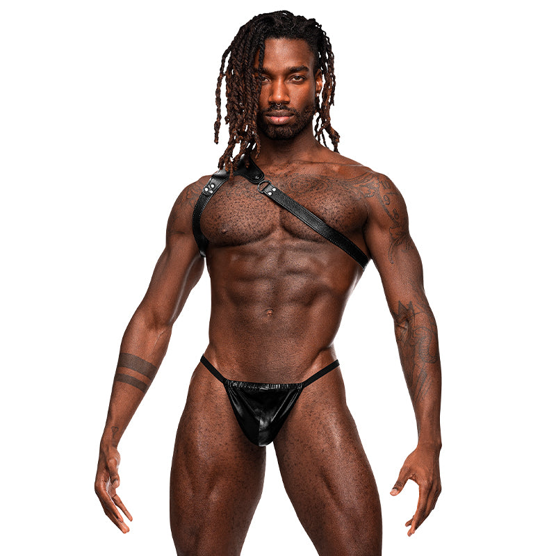 Male Power Men's Leather Zodiac Black O/s