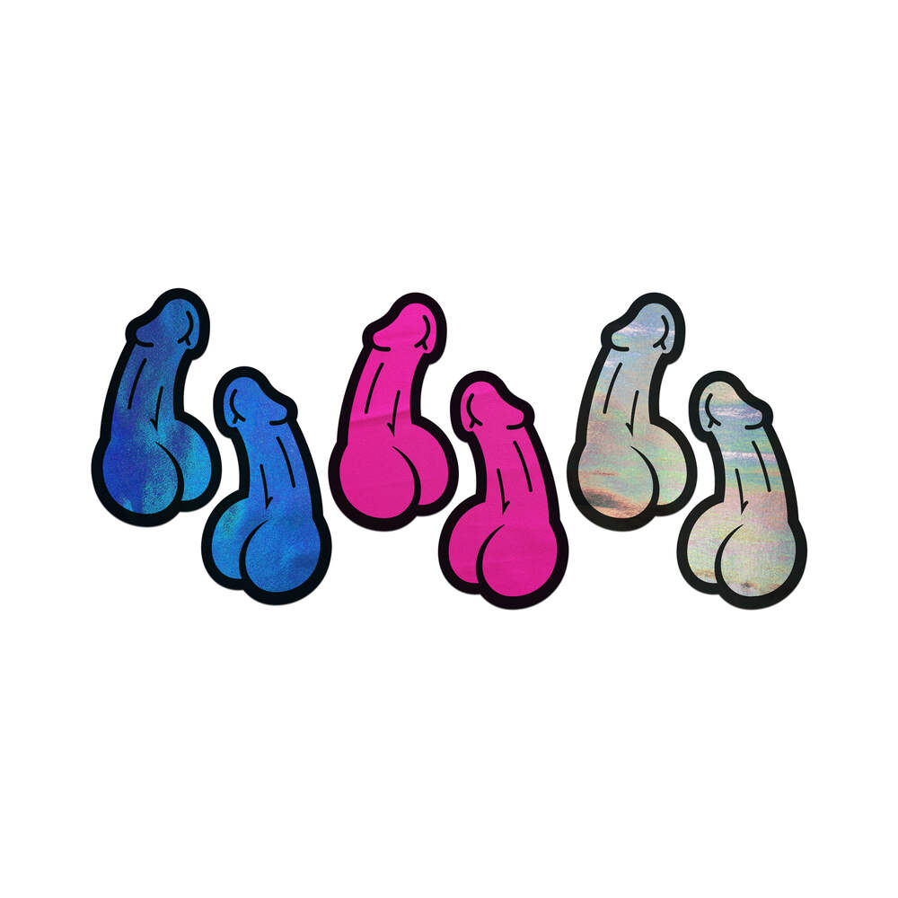 Pastease A Bag Of Dicks: 3-pack Of Penis Pasties For Nipples & Skin