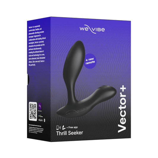 We-vibe Vector+ Prostate Massager Charcoal Black