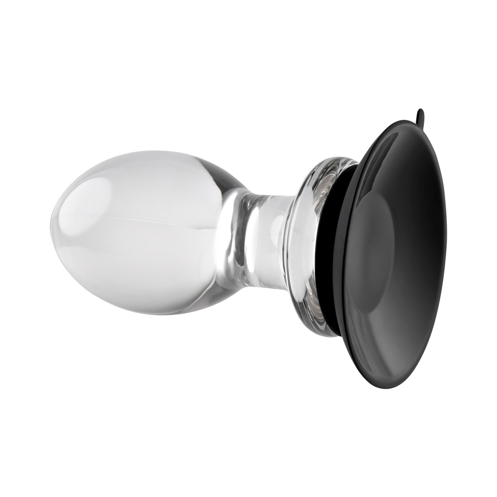 Gender X Crystal Ball Suction Cup Anal Plug Clear