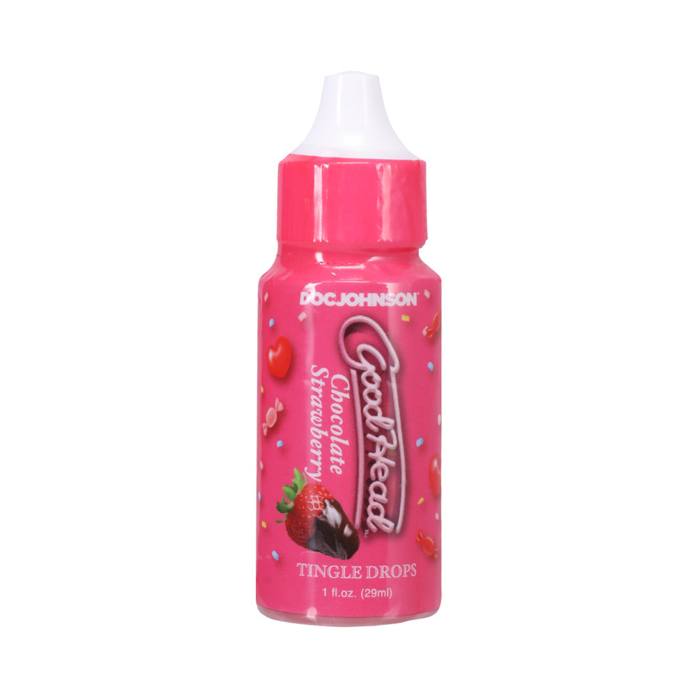 Goodhead Tingle Drops Chocolate, Chocolate Cherry, Chocolate Strawberry 3-pack 1 Oz.