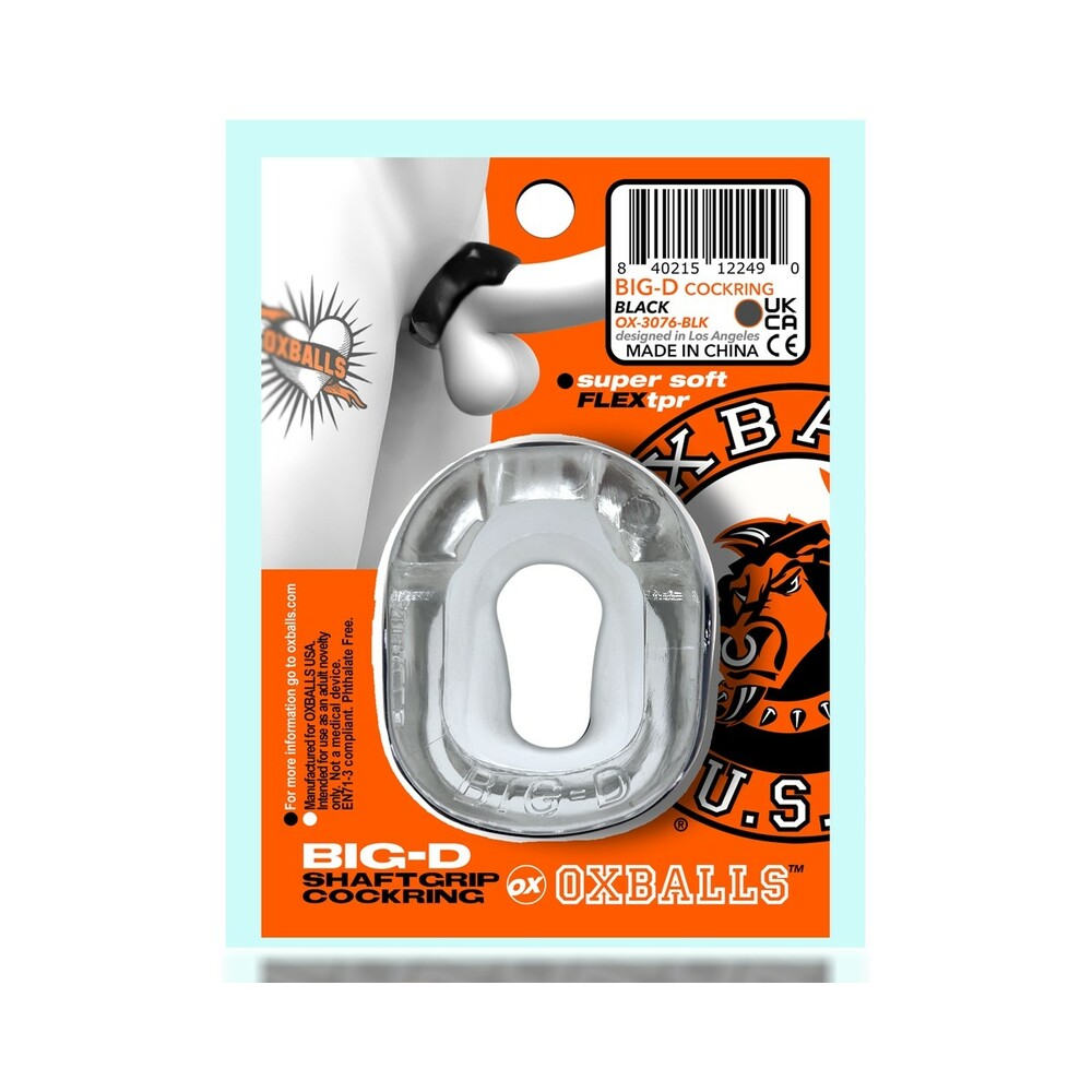 Oxballs Big-d Shaft Grip Cockring Clear