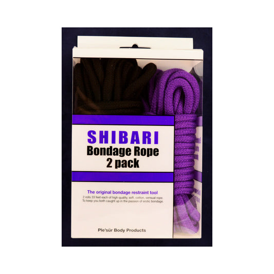 Ple'sur Purple & Black 10 M / 33 Ft. Rope Kit 2-pack