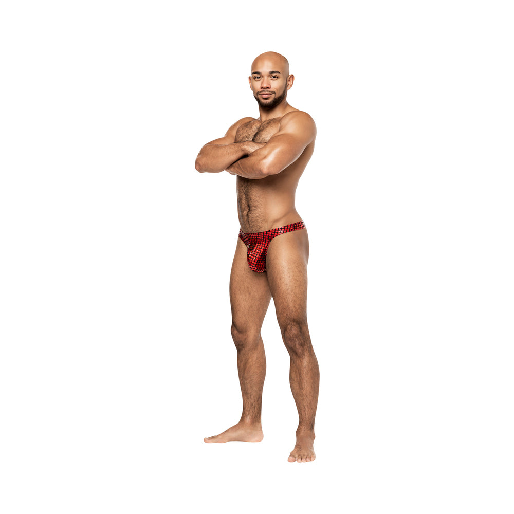 DISCO DESIRE BONG THONG RED L/XL