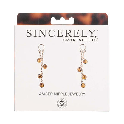 Sincerely, Sportsheets Amber Collection Adjustable Nipple Jewelry Tortoiseshell