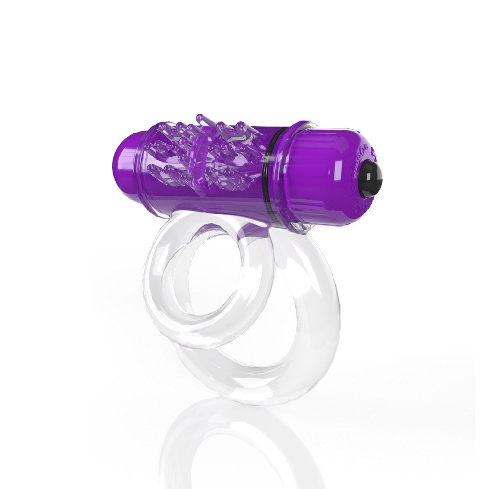 Screaming O 4b Doubleo 6 Vibrating Double Cockring Grape