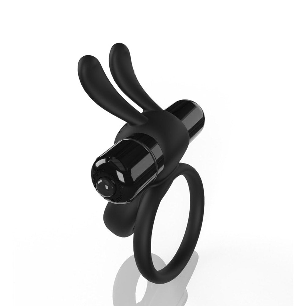 Screaming O 4b Ohare Vibrating Rabbit Double Cockring Black