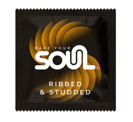 Soul Ribbed And Studded Latex Condom Case 1000-count