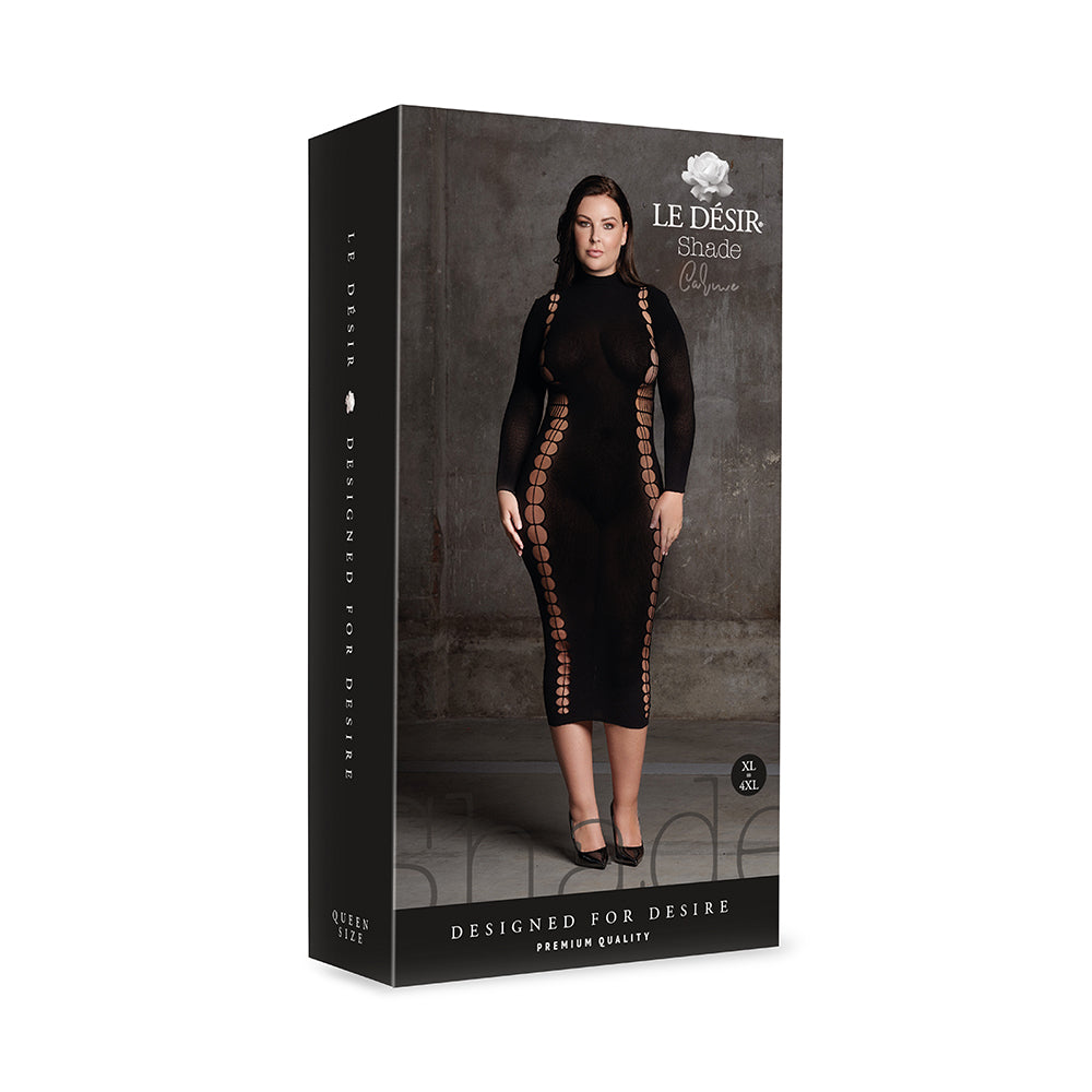 Shots Le Desir Shade Carme Xi Dress With Turtleneck Black Queen Size