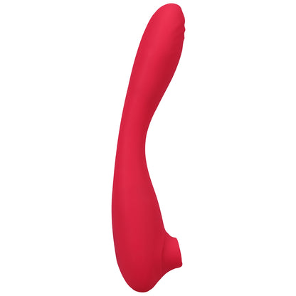 This Product Sucks Rechargeable Bendable Dual Ended Silicone Sucking Clitoral Stimulator & G-spot Vi