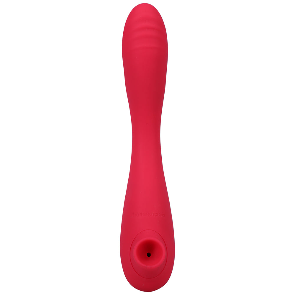 This Product Sucks Rechargeable Bendable Dual Ended Silicone Sucking Clitoral Stimulator & G-spot Vi