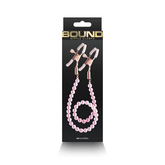 Bound DC1 Nipple Clamps - Pink