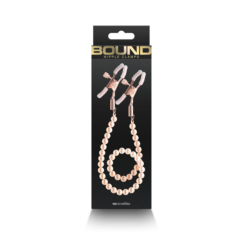 Bound DC1 Nipple Clamps - Rose Gold