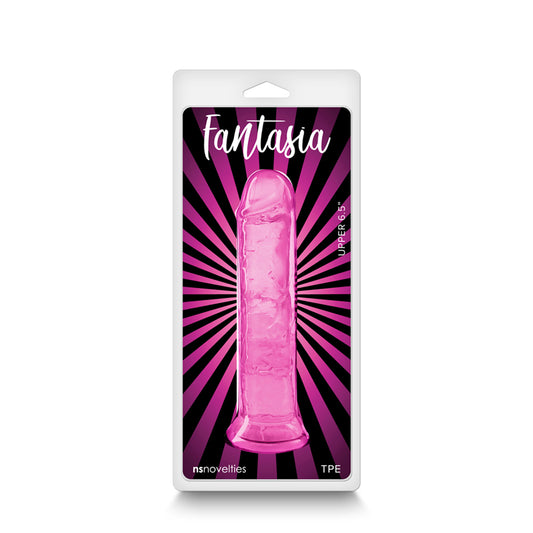 Fantasia Upper 6.5 In. Jelly Dildo Pink