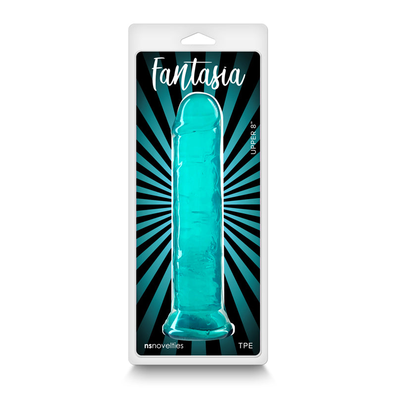 Fantasia Upper 8 In. Jelly Dildo Teal