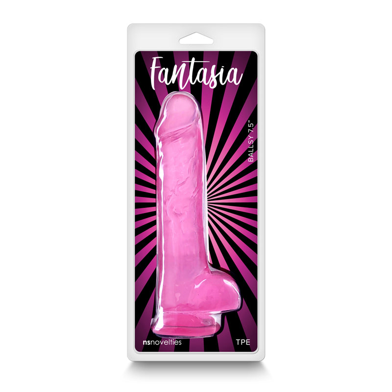 Fantasia Ballsy 7 5 In Jelly Dildo Pink –