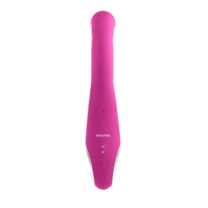 Evolved Strike A Pose Rechargeable Posable Tapping Suction Silicone Vibrator Pink