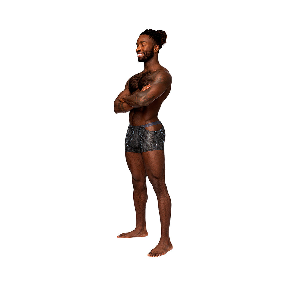 Male Power S'naked Pouch Short Black/blue Xl