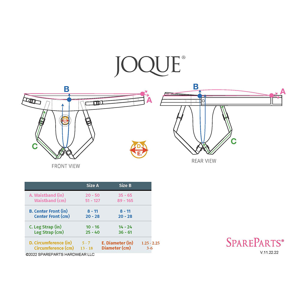 Spareparts Joque Double Strap Harness Black Size A