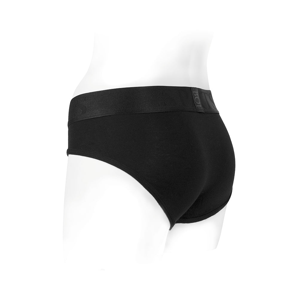 Spareparts Tomboi Rayon Briefs Harness Black Size 2xl