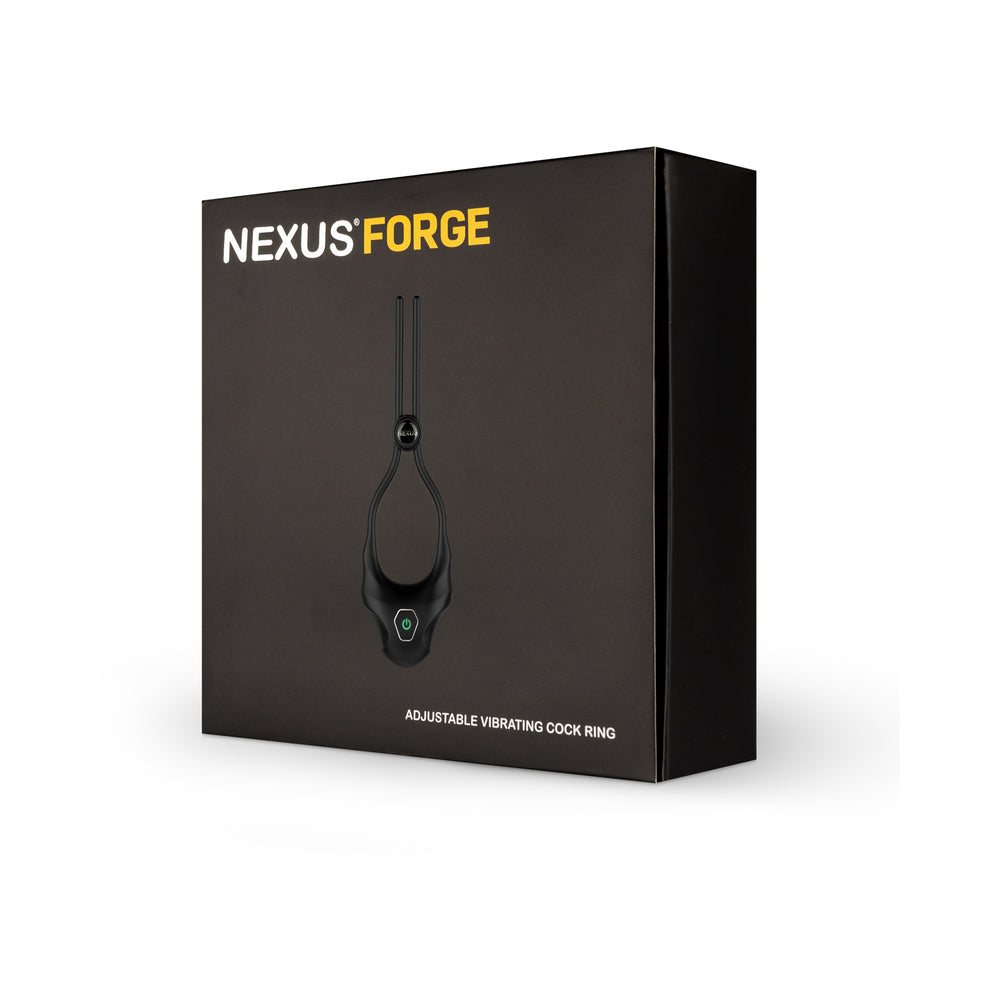 Nexus Forge Adjustable Vibrating Cock Ring Black