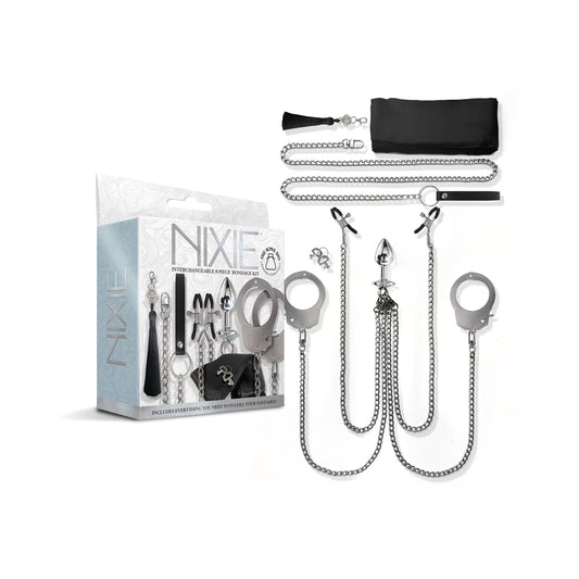 Nixie Metal Bondage 8-piece Kit Silver