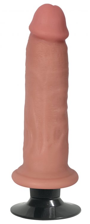 Curve Novelties Jock Bareskin Vibrating 7' Dong - Vanilla
