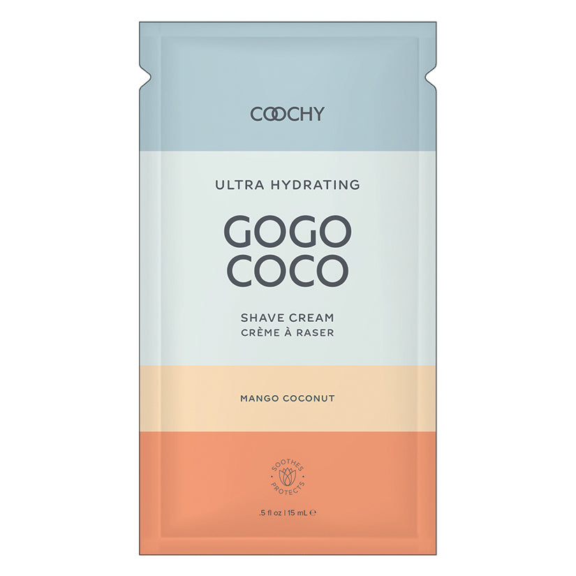 COOCHY Ultra Hydrating Shave Cream Foil - .35 oz Mango Coconut