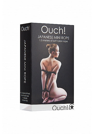 Ouch! Japanese Mini Rope - 1.5m - Black