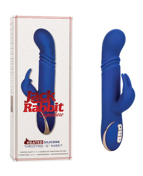 Jack Rabbit Signature Heated Silicone Thrusting G Rabbit Blue Shop 