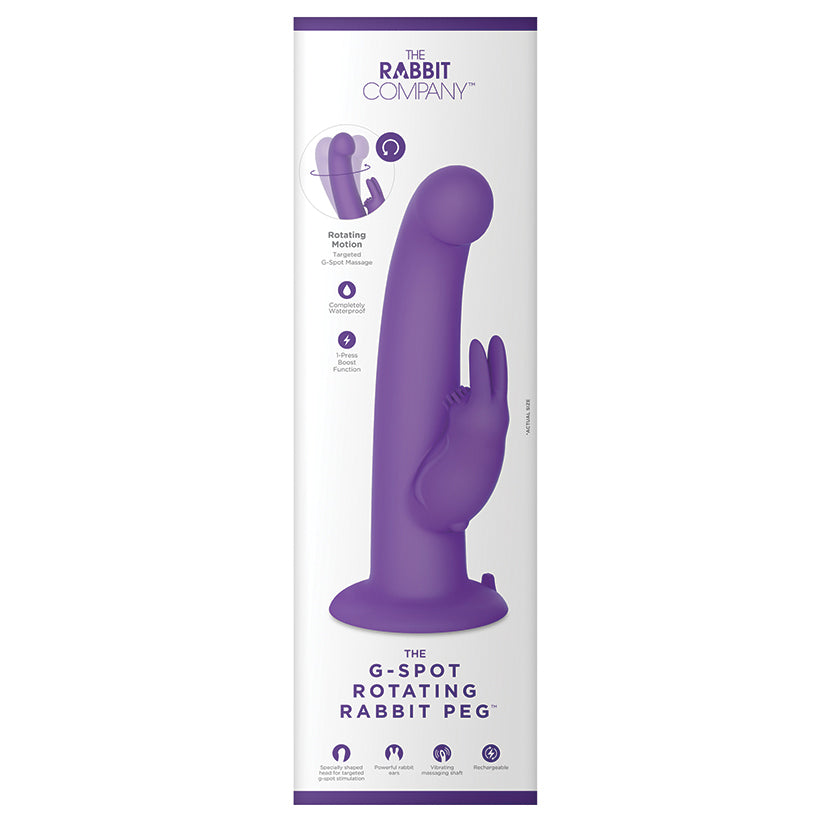 The Rabbit G Spot Rotating Rabbit Peg Purple