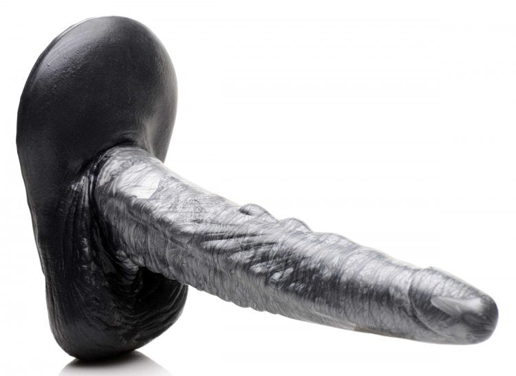 Creature Cocks The Gargoyle Rock Hard Silicone Dildo - Silver/Black