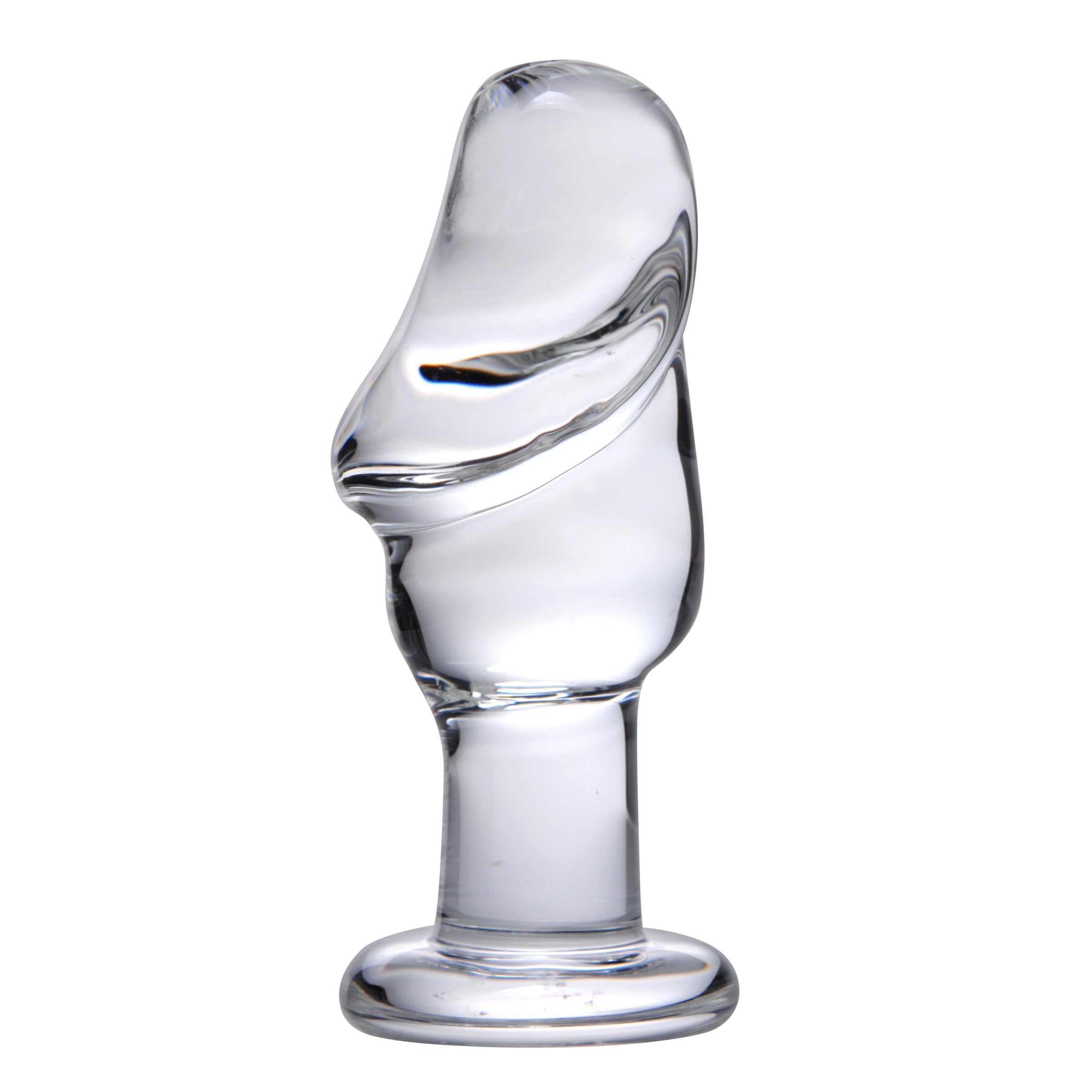 Asvini Glass Penis Anal Plug Clear