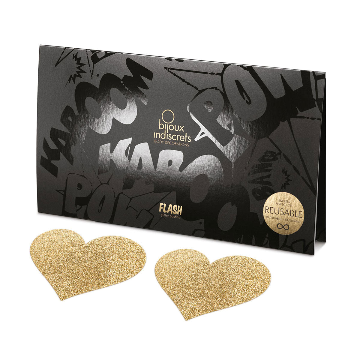 Bijoux Indiscrets Flash Pastie - Heart Gold