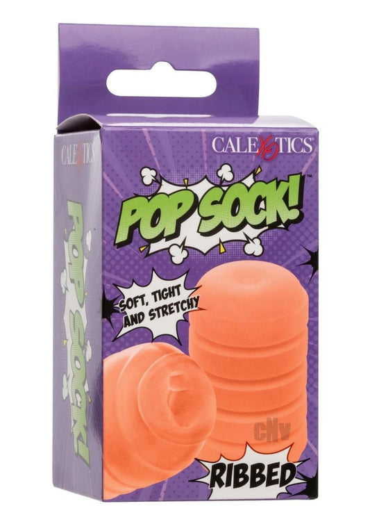 Pop Sock Ribbed Stroker Orange