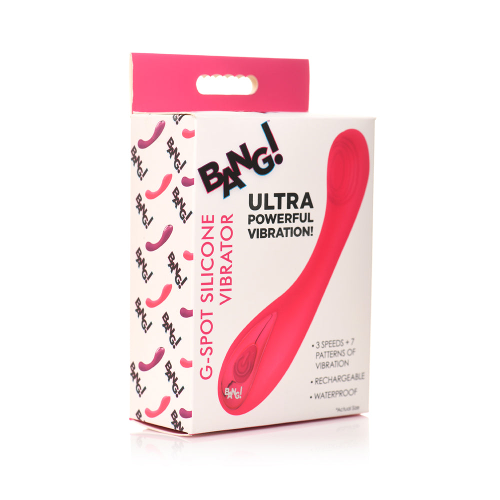Bang G Spot Silicone Vibrator Pink –