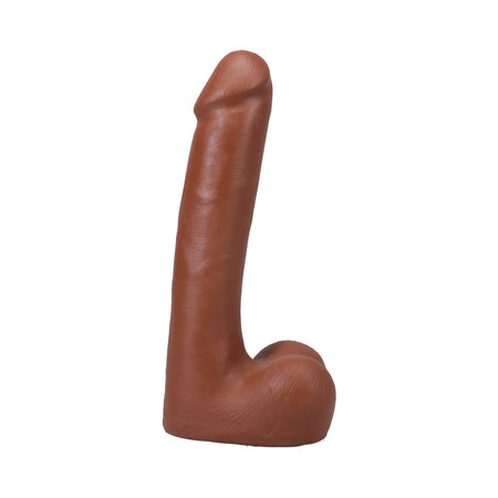 The Realistic Cock With Removable Vac-U-Lock Suction Cup With Balls ULTRASKYN 9in Caramel