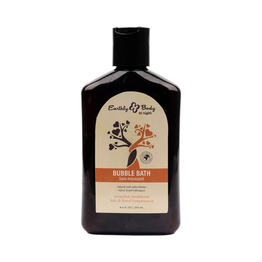 Earthly Body Hemp Seed By Night Aphrodisiac Bubble Bath Grapefruit Sandalwood 8.4 oz.