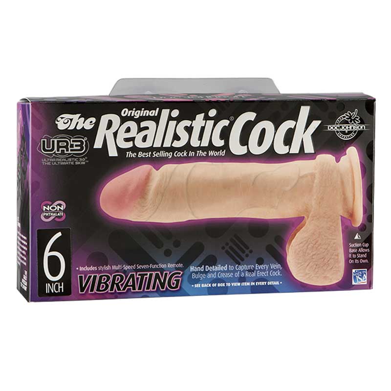 The Realistic Cock Ur3 Vibrating 6 Inch White –