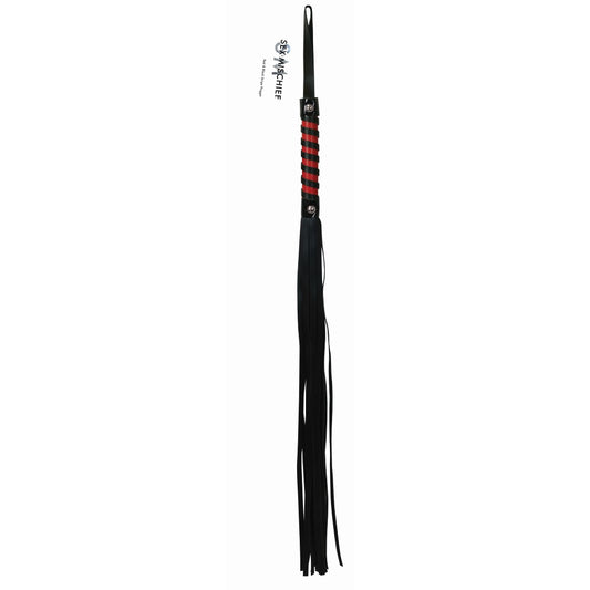 Red & Black Stripe Flogger