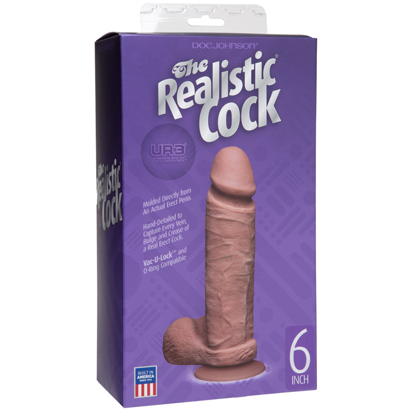 The Realistic Cock Ultraskyn 6 Tan