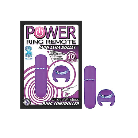 Power Ring Remote Mini Slim Bullet (Pur)