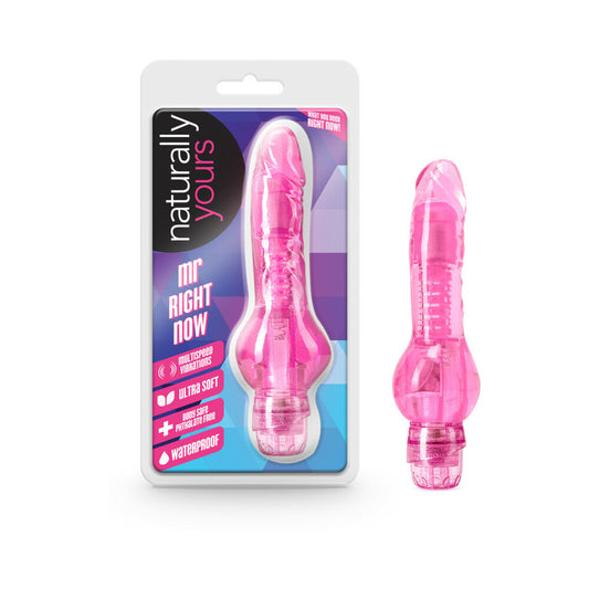 Mr Right Now Pink Realistic Vibrator