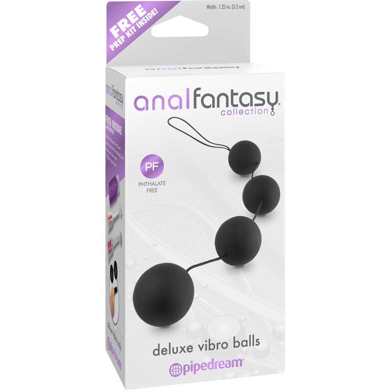 Anal Fantasy Deluxe Vibro Balls Black 