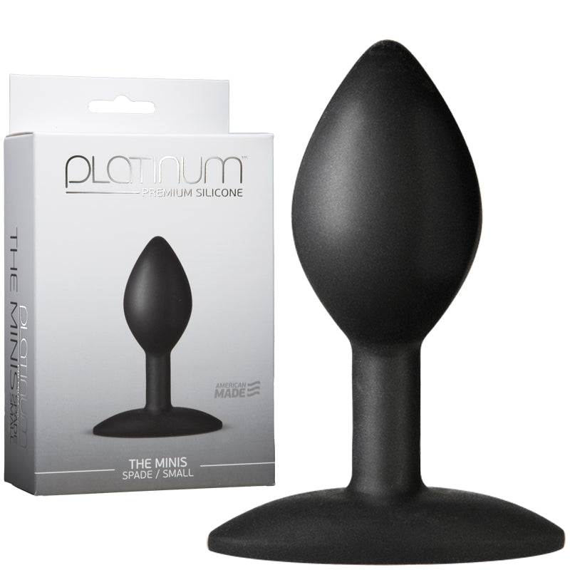 Platinum Premium Silicone The Minis Spade Small Black 9866