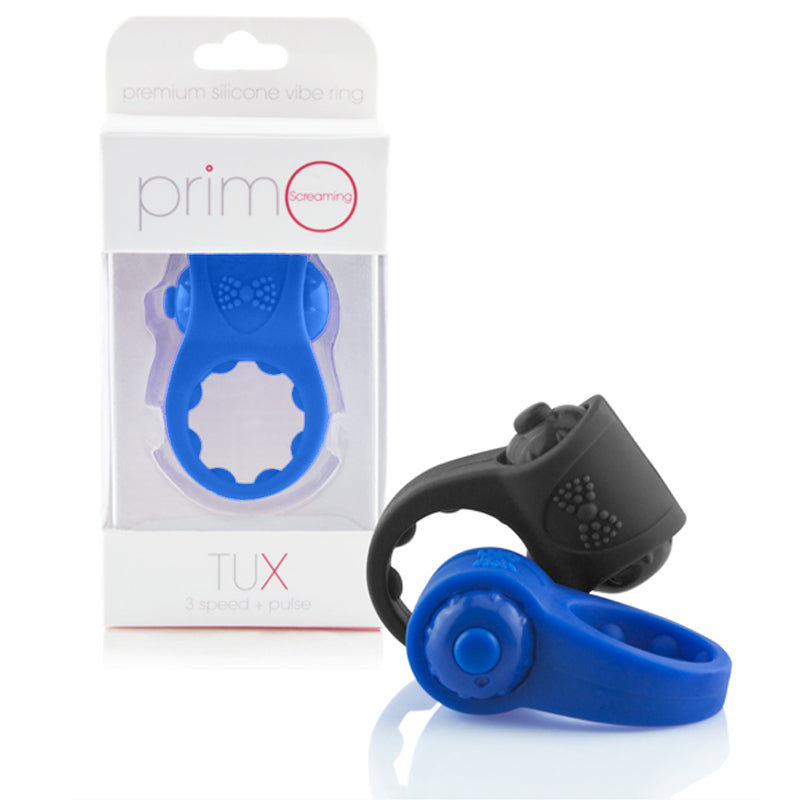 PrimO Tux Blue Vibrating Ring