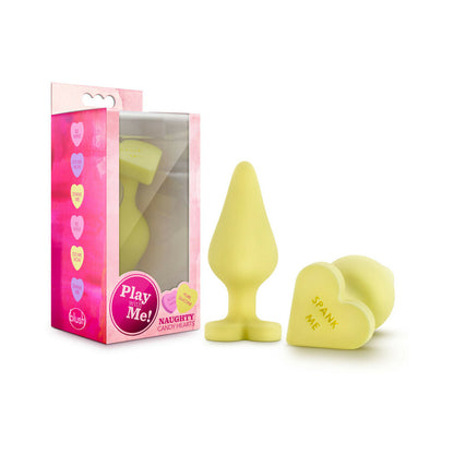 Naughty Candy Heart Yellow Butt Plug