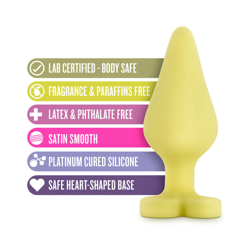 Naughty Candy Heart Yellow Butt Plug