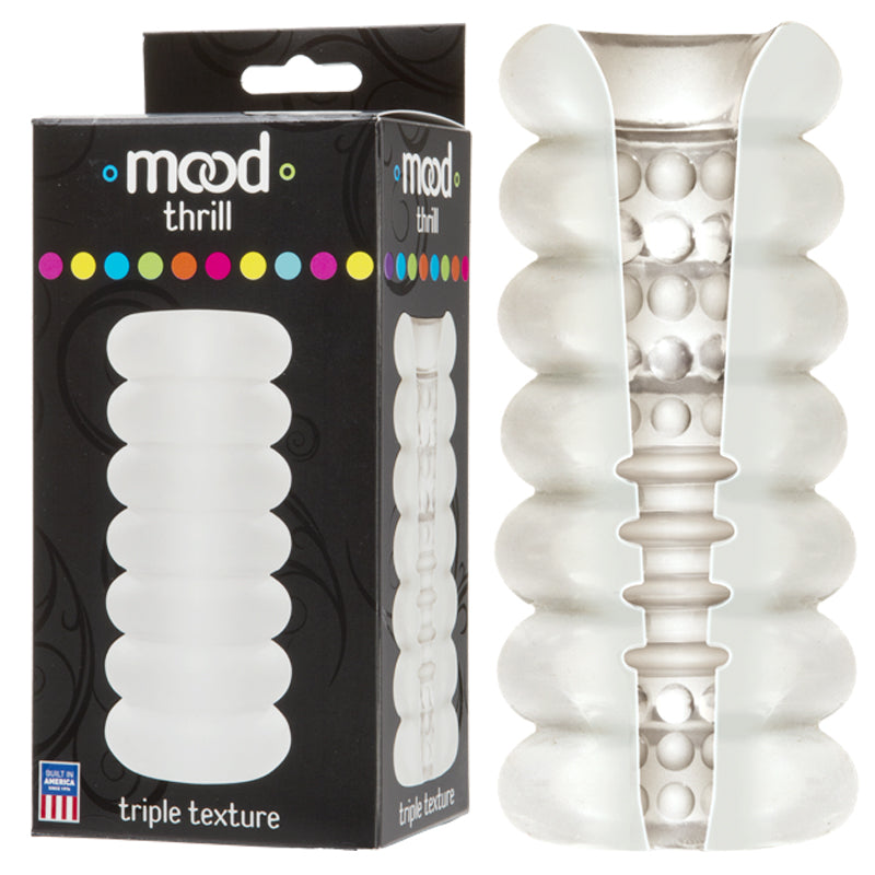 Mood Thrill Triple Texture Masturbator Frost