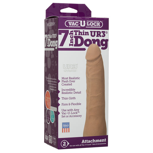 Vac-U-Lock 7" Ultraskyn Thin Dong  - Tan